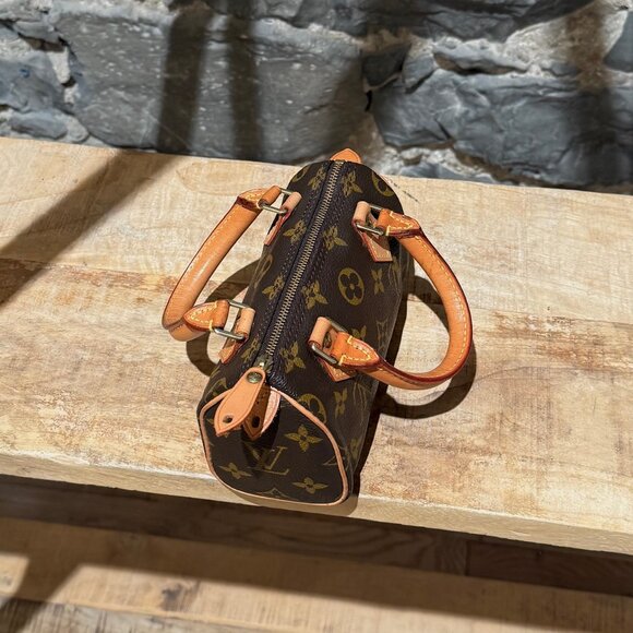 Louis Vuitton 1998 Brown Monogram Mini Speedy HL Handbag - Picture 9 of 15